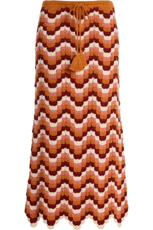 Escvdo Exclusive Rivieria Safi Cotton Maxi Skirt, , S
