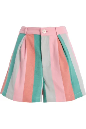 Marrakshi Life Exclusive Riviera Striped Cotton Shorts, , S