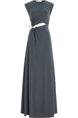 CHRISTOPHER ESBER Concave Stone Cutout Maxi Dress, , AU 6