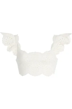 SEA Mae Eyelet Bikini Top, , XS