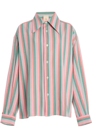 Marrakshi Life Exclusive Riviera Striped Cotton Shirt, , S