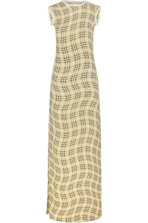 Paco rabanne Tartan- Jersey Maxi Dress, , FR 36