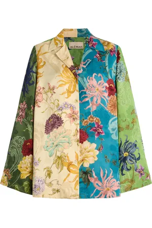 ALÉMAIS Avery Spliced Satin Shirt, , AU 10