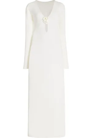 Maygel Coronel Lucir Rosette-Detailed Jersey Maxi Dress, , OS