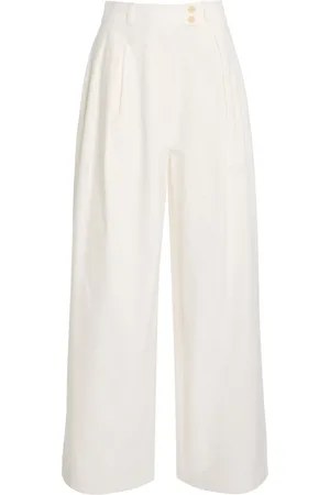 Jenni Kayne Newport High-Rise Cotton Wide-Leg Pants, , US 0