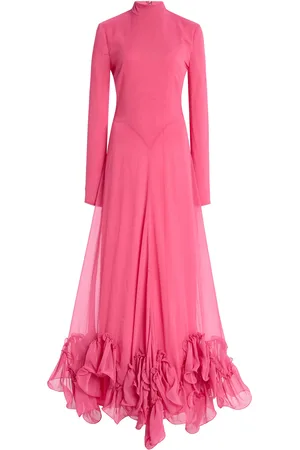 ROTATE Ruffled Chiffon Gown, , EU 32