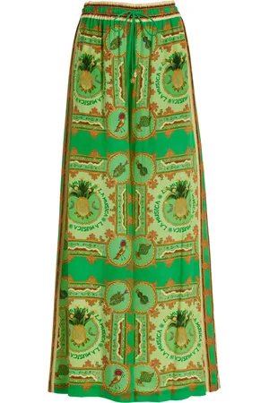 ALÉMAIS La Musica Sandwashed Silk Crepe de Chine Pants, , AU 4