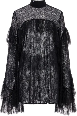 FRANCOISE Exclusive Carine Ruffled Lace Top, , FR 34