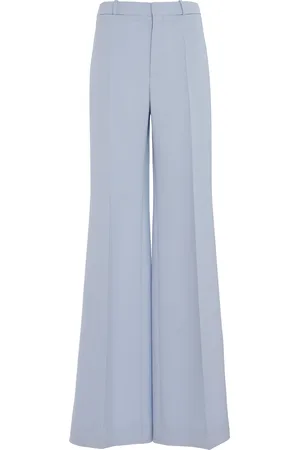 Chloé High-Rise Wool Wide-Leg Pants, , FR 38
