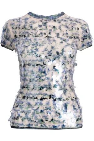 Paris Georgia Mermaid Sequined Knit Top, , XS