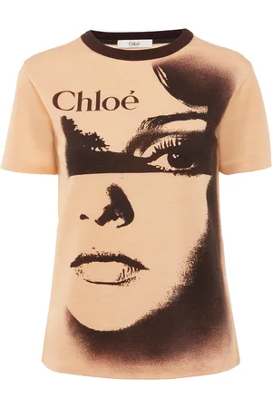 Chloé Printed Pique Jersey T-Shirt, , S