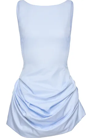 MAGDA BUTRYM Gathered Cotton Mini Dress, , FR 34