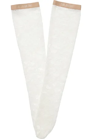 VALENTINO GARAVANI Lace Knee-High Socks, , S/M