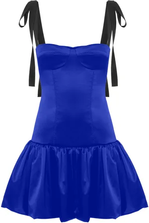 Anna October Patrice Bustier Satin Mini Dress, , S