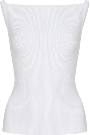 BRANDON MAXWELL Exclusive RIviera Knit Tank Top, , XS