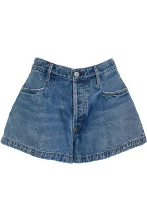 Citizens of Humanity Franca Pleated Baggy Denim Shorts, , 25