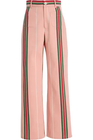 La Veste Exclusive Riviera Pippi Striped Cotton Pants, , M