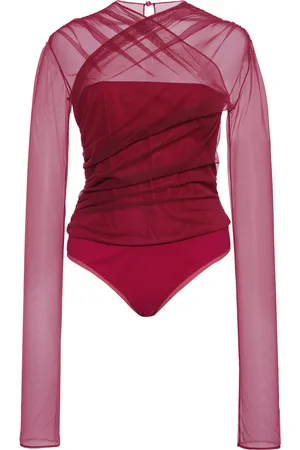 Nensi Dojaka Renee Semi-Sheer Gathered Top, , XS