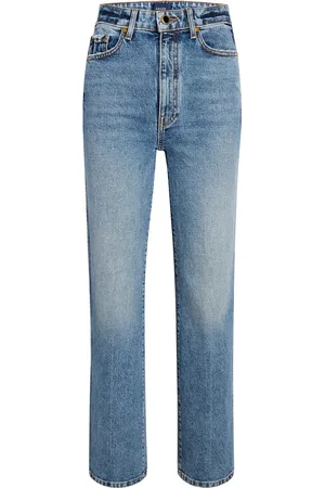 Khaite Danielle Rigid High-Rise Straight-Leg Jeans, , 29