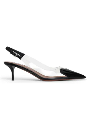 Alaïa Le Cœur Patent Leather Slingback Pumps, , IT 36