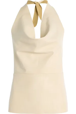 St Agni Exclusive Leather Tie Top, , XS