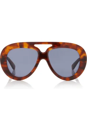 Loewe Curvy Oversized Aviator-Frame Acetate Sunglasses, , OS