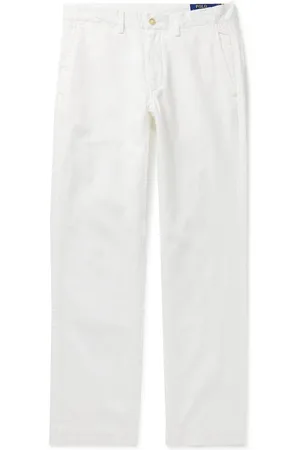 Ralph Lauren Slim-Fit Straight-Leg Linen and Cotton-Blend Trousers