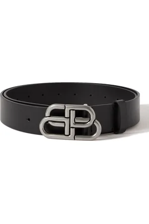Balenciaga 3.5cm Logo-Embellished Leather Belt