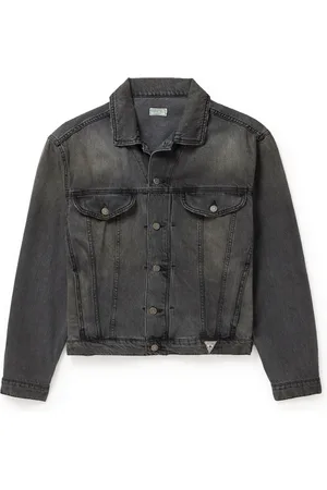 Vintage Guess Black Denim Jean Jacket 90's Women's Dark Wash Button Down  Large | eBay