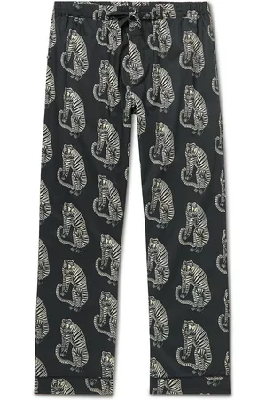 Louis Vuitton MENS Pajama Set - White LV Pattern Silk / Cotton - Small - Med