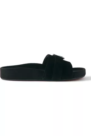 Christian Louboutin Daddy Pool Men's Black Spikes Slides New