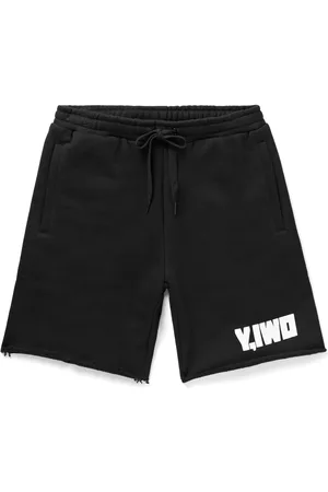 Straight-Leg Logo-Print Cotton-Jersey Shorts