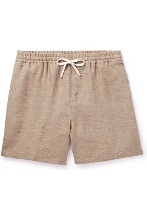 Loro Piana Arizona Straight-Leg Linen Drawstring Bermuda Shorts