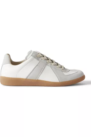 Maison Margiela Replica Leather and Suede Sneakers