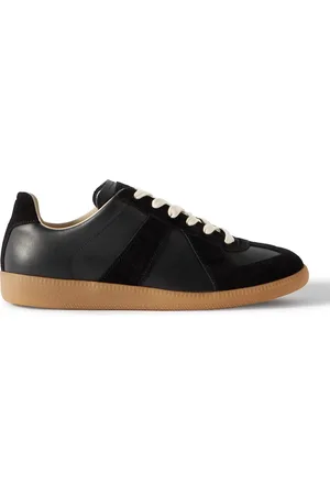 Maison Margiela Replica Leather and Suede Sneakers