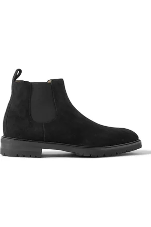 Manolo Blahnik Brompton Suede Chelsea Boots