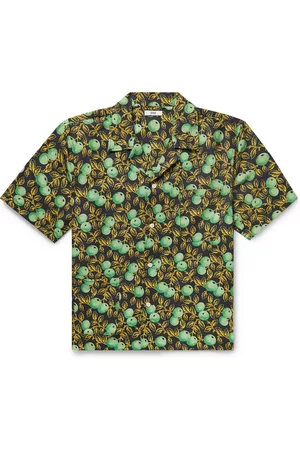 BODE Gooseberry Camp-Collar Printed Cotton and Silk-Blend Twill Shirt