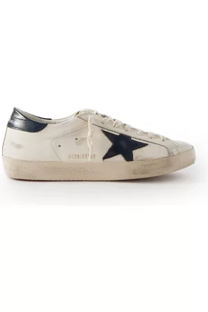 Golden Goose Superstar Distressed Leather Sneakers