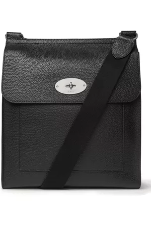 Mulberry Antony Leather Messenger Across Body Bag, Dark Grey