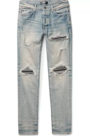 AMIRI MX1 Skinny-Fit Panelled Distressed Jeans