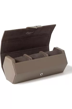 Rapport London Vantage Leather Three-Watch Roll