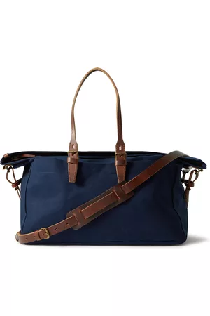 Polo Ralph Lauren Leather-Trimmed Canvas Bag in Blue for Men