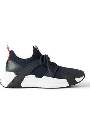 Moncler Lunarove Rubber and Leather-Trimmed Neoprene Sneakers