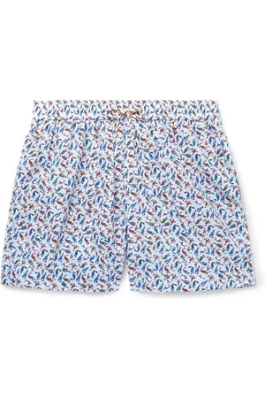 Loro Piana Mid-Length Printed Cotton Swim Shorts