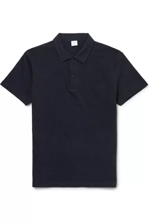 Sunspel Riviera Slim-Fit Cotton-Mesh Polo Shirt