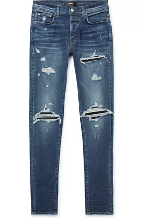 AMIRI MX1 Skinny-Fit Panelled Distressed Jeans