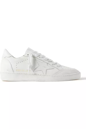 Golden Goose Ball Star Distressed Leather Sneakers