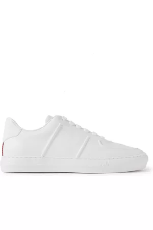 Moncler Neue York Logo-Appliquéd Leather Sneakers