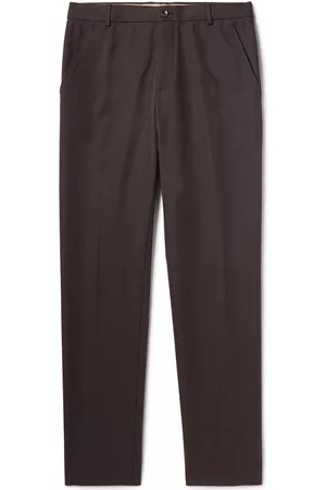 Loro Piana Tapered Cotton and Wool-Blend Gabardine Chinos
