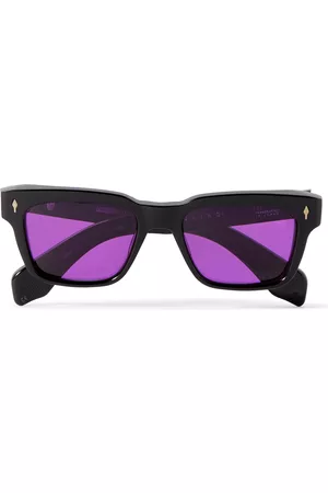 JACQUES MARIE MAGE Molino Abyss Square-Frame Acetate Sunglasses